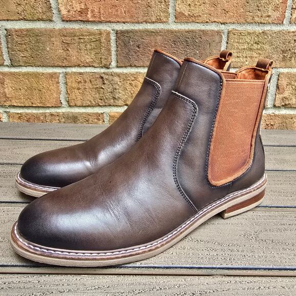 Pikolinos Aldaya Chelsea Boots Size EU41 US 10 - 10.5 Brown Leather Ankle Bootie - Picture 3 of 12